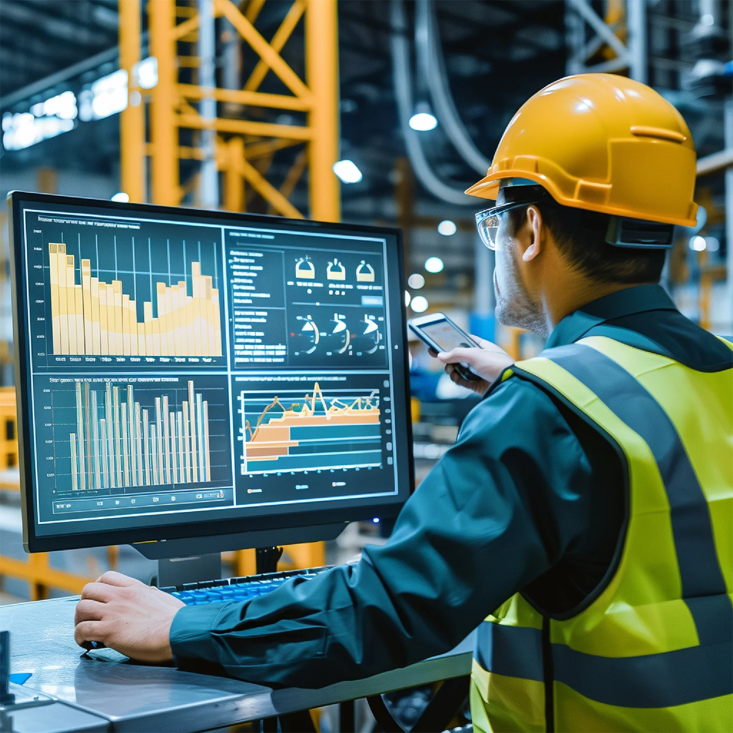 dashboard overviewing production efficiency metrics manufacturing plant.jpg